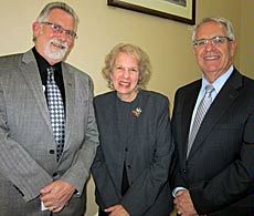 Inaugural Professor reception, John Allen, Terry Peak, Stan Albrecht