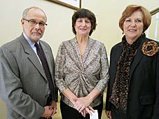 USU Provost Raymond Coward, Cheryl Walters, Joyce Albrecht