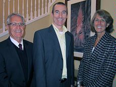USU President Albrecht, Inaugural Professor Thomas Higbee and Provost Cockett