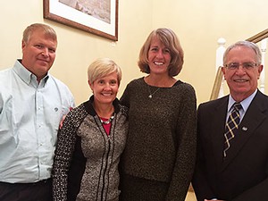 USU administrators with Debra Spielmaker at her USU Inaugural Professor Lecture