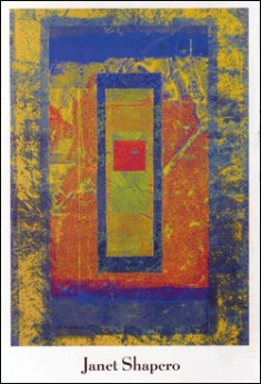 The promotional mailer for Janet Shapero's exhibit