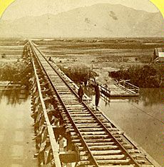 Bear River Bridge sterview from USU exhibit