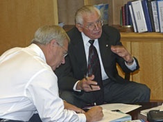 President Albrecht and Ren Hoopes