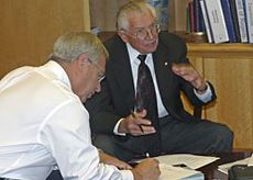 President Albrecht and Ren Hoopes