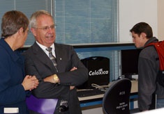 A student in the Micron Digital Imaging Lab