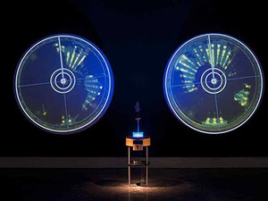 Paul Vanouse artwork 'Ocular Revision' from USU ARTsySTEM exhibit