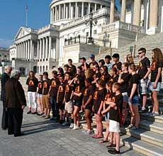 History fair group at U.S. Capitol