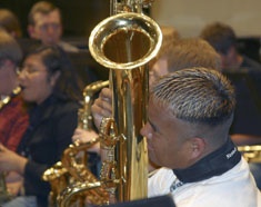 Music workshop with Whitehorse High students
