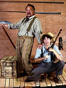 Jim and Huck from the OLRC production of 'Big River'