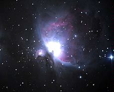 photographic image of the Orion Nebula