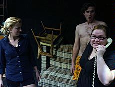 USU student actors from the one-act play Noon
