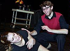 USU student actors in the one-act play Chinamen