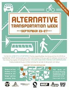 USU Alternative Transportation Week poster