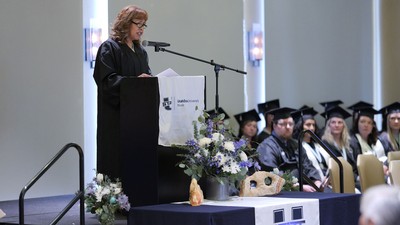 A graduation ceremony.