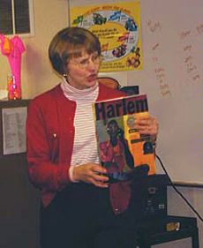 Phyllis Hall Meets Woodruff Elementary Students