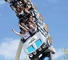 Physics Day at Lagoon, roller coaster