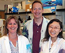 USU research team, Joanie Hevel, Sean Johnson and Laurel Gui
