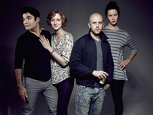 The cast members from USU's production of 'Reasons to be Pretty'