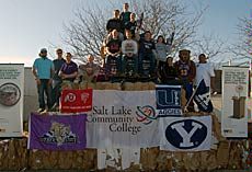 university groups at RecycleMania kickofff in Salt Lake City