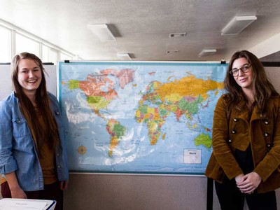 USU students volunteering at the Cache Refugee and Immigrant Connection