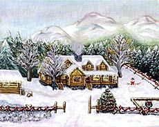 award-winning card illustration by USU student Dawnee Burson