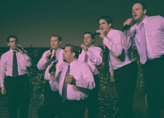 Voice Male entertained at the retirement dinner