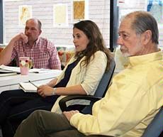 USU professor Richard Toth with students
