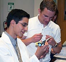 student and mentor at Chemistry and Biochemistry High School Internship program