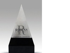 the USU Robins Award trophy