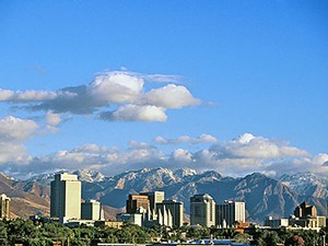 the Salt Lake City, Utah, skyline