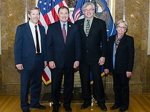 Sage-grouse conservation effort announcement with Utah Gov. Gary R. Herbert and group