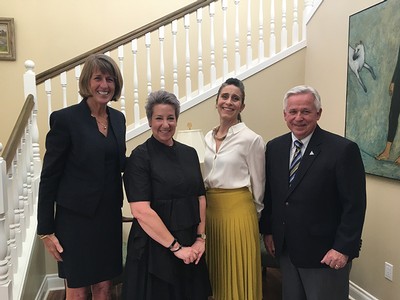 USU President Noelle Cockett with Laura Gelfand, Alexa Sand and Craig Jessop.
