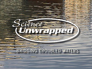graphic illustration of the fall 2015 Science Unwrapped logo at Utah State University