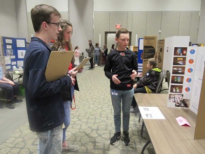 students at science fair