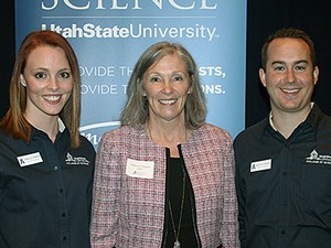 USU College of Science Dean with college ambassadors
