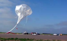 A prototype infrared senor was launched June 7, aboard a stratospheric balloon at Fort Sumner, N.M.