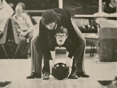 Historic archival photo of a USU Service Center program.