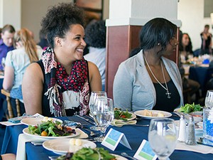 students in the Aggie Smart Start Scholarship program at the banquet