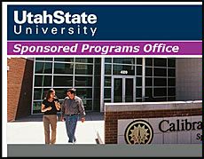 USU Sponsored Programs illustration/sign