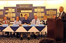 President Albrecht Meets with Alumni Chapter Presidents