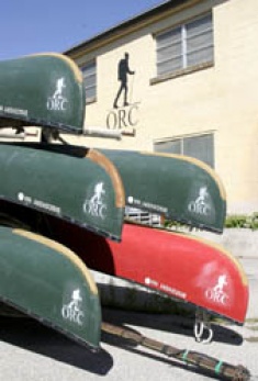 The Outdoor Recreation Center rents equipment including canoes
