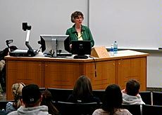 Nancy Conway, lecturing