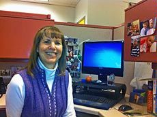 USU journalism graduate Becky Cairns at the Standard Examiner