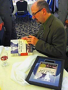 book signing with author William Adler