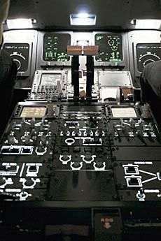 USU flight simulator panels, controls