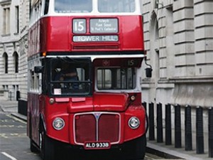 a London double-decker bus