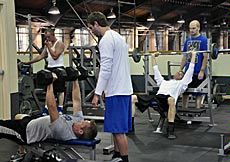 USU students exercising