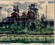 artwork by USU student Anna Moore from the Germany Study Abroad trip