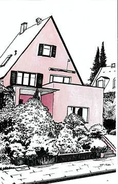 artwork by USU student Gregory Sanderson from the Germany study abroad trip