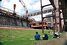 USU study abroad students at Zeche Zollverien